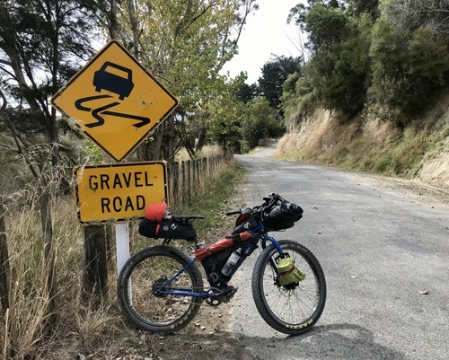 Bikepacking gravel road